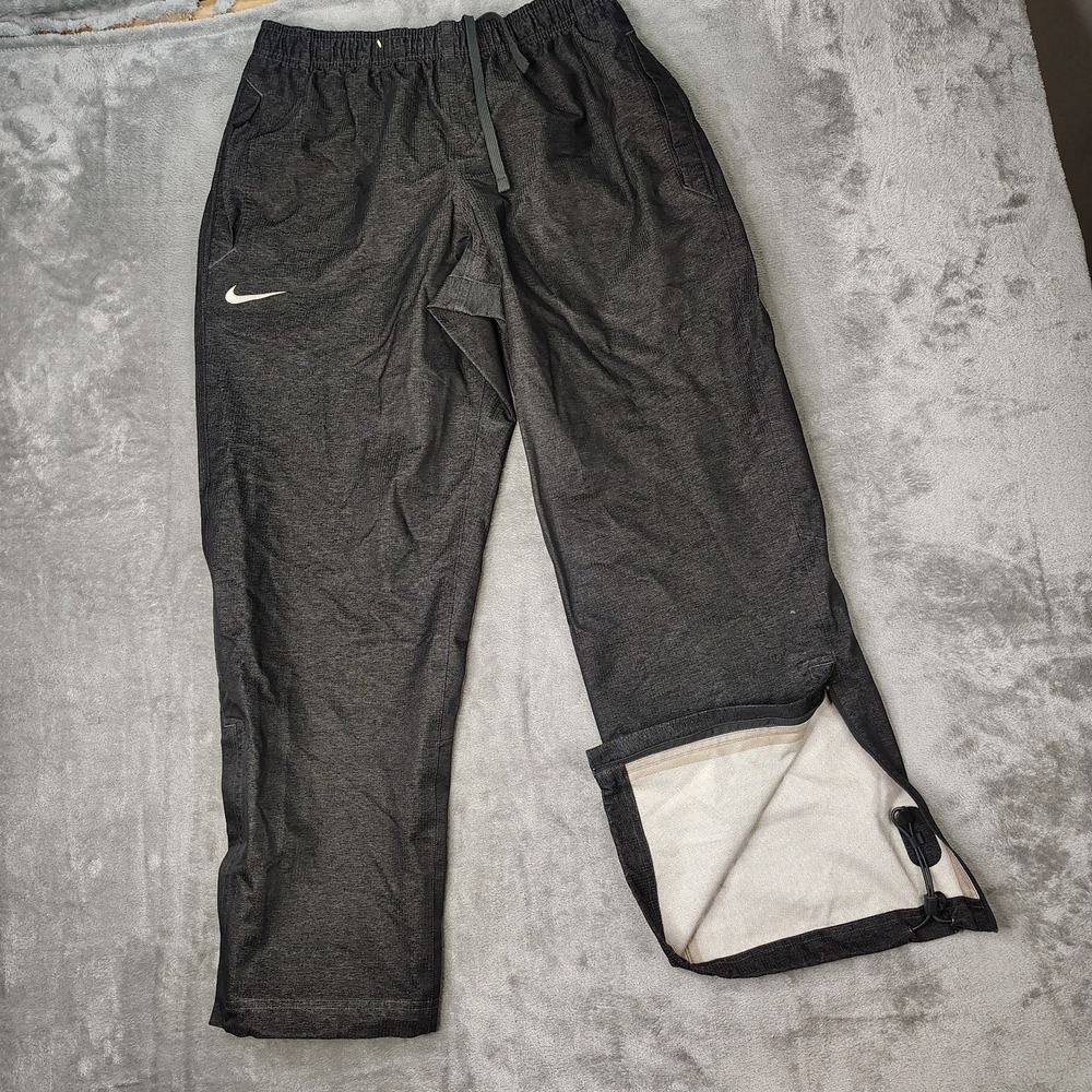 Nike Storm Fit Waterproof 2.5 Training Pants Men's Large Black Ankle‎ Zip 535636